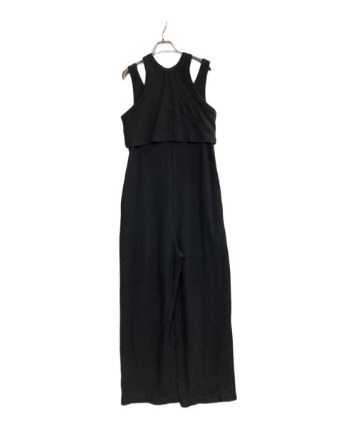 Adam et Rope（アダム エ ロペ）Adam et Rope (アダム エ ロペ) 25SS Wフェイスジャージーセットロンパース ブラック サイズ:38の古着・服飾アイテム