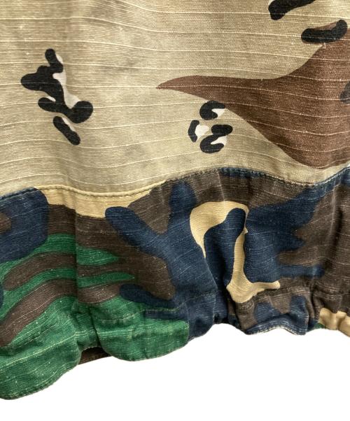 stussy（ステューシー）stussy (ステューシー) カモ柄アノラックパーカー オリーブ×ベージュ サイズ:Lの古着・服飾アイテム