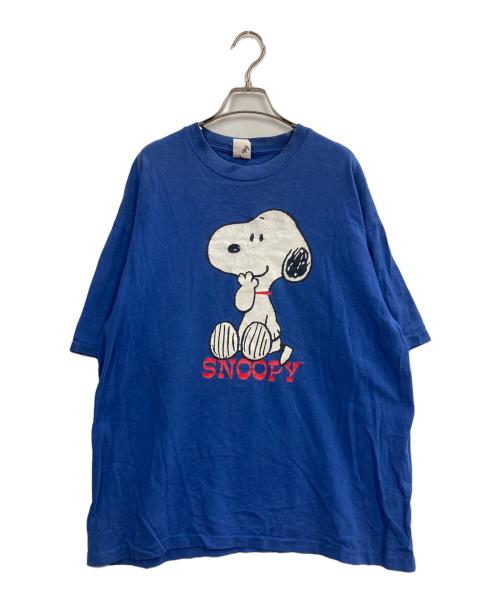 PEANUTS（ピーナッツ）PEANUTS (ピーナッツ) プリントTシャツ ブルー サイズ:XLの古着・服飾アイテム