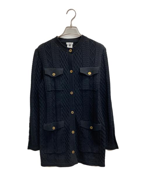 Sov.（ソブ）Sov. (ソブ) ニットジャケット ブラック サイズ:36の古着・服飾アイテム