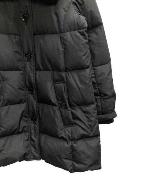 BURBERRY LONDON（バーバリーロンドン）BURBERRY LONDON (バーバリーロンドン) ラビットファーダウンコート ブラック サイズ:40の古着・服飾アイテム