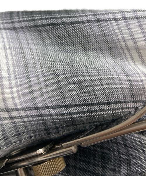 SUGAR CANE（シュガーケーン）SUGAR CANE (シュガーケーン) RAYON OMBRE CHECK OPEN SHIRT（レーヨンオンブレチェックオープンシャツ） グレー サイズ:Lの古着・服飾アイテム