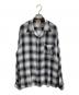 SUGAR CANE（シュガーケーン）の古着「RAYON OMBRE CHECK OPEN SHIRT（レーヨンオンブレチェックオープンシャツ）」｜グレー