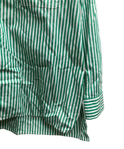 santaku（サンタク）santaku (サンタク) ロンドンストライプシャツ グリーン サイズ:Mの古着・服飾アイテム