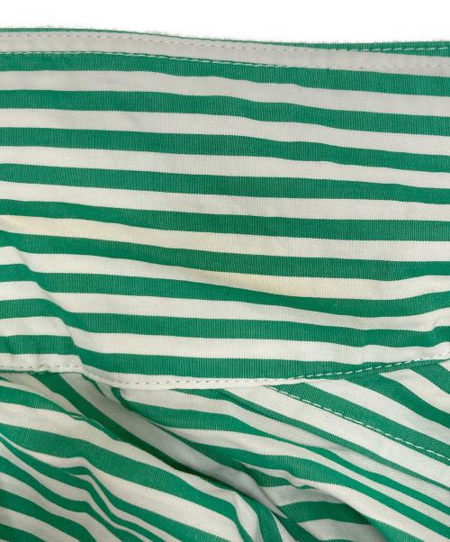 santaku（サンタク）santaku (サンタク) ロンドンストライプシャツ グリーン サイズ:Mの古着・服飾アイテム