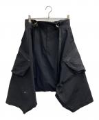 NOSUCISMノスシズム）の古着「ナイロンサルエルパンツ」｜ブラック