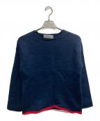 COMME des GARCONS HOMMEコムデギャルソン オム）の古着「ウールニット」｜ネイビー