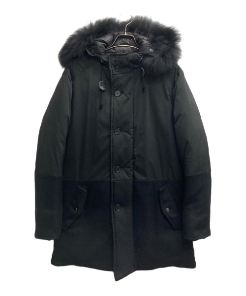 JOSEPH HOMME（ジョゼフ オム）JOSEPH HOMME (ジョゼフ オム) ラクーンファーダウンコート ブラック サイズ:50の古着・服飾アイテム