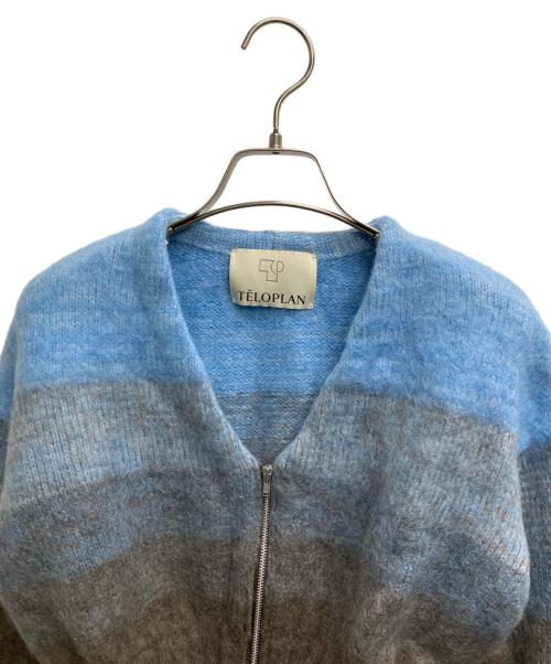 TELOPLAN（テーロプラン）TELOPLAN (テーロプラン) Atitaya Colour Gradient Knit（アティタヤカラーグラディエントニット） スカイブルー サイズ:Fの古着・服飾アイテム
