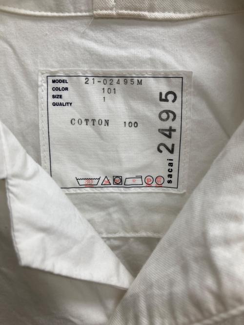 sacai（サカイ）sacai (サカイ) Cotton Poplin Shirt ホワイト サイズ:1の古着・服飾アイテム