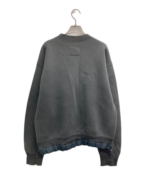sacai（サカイ）sacai (サカイ) Studs Sponge Sweat Pullover グレー サイズ:2の古着・服飾アイテム