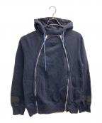 sacaiサカイ）の古着「W ZIP PARKA（ダブル　ジップ　パーカー）」｜ネイビー