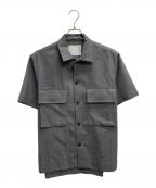 sacaiサカイ）の古着「Chalk Stripe Shirt（チョーク　ストライプ　シャツ）」｜グレー