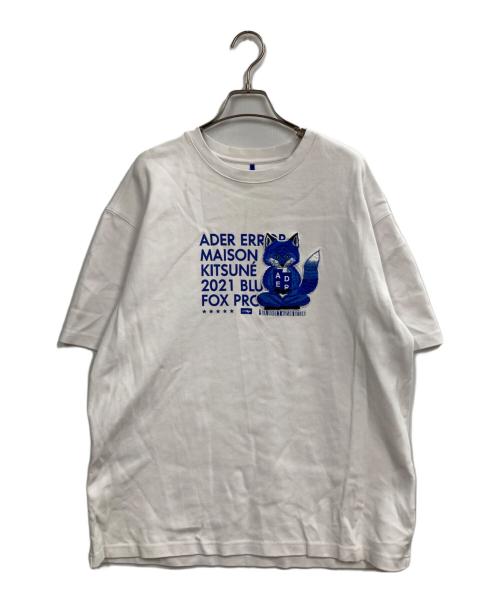 ADER error（アーダーエラー）ADER error (アーダーエラー) MAISON KITSUNE (メゾンキツネ) コラボTシャツ ホワイト サイズ:A2の古着・服飾アイテム