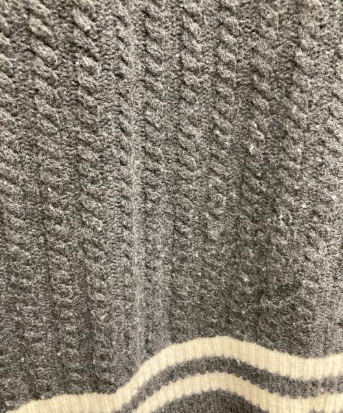 nest Robe（ネストローブ）nest Robe (ネストローブ) ラムウールニットチルデンベスト グレー サイズ:Fの古着・服飾アイテム