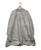 nest Robeネストローブ）の古着「コットンロングギャザーシャツ」｜グレー