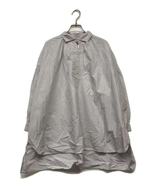 nest Robe（ネストローブ）nest Robe (ネストローブ) コットンロングギャザーシャツ グレー サイズ:Freeの古着・服飾アイテム