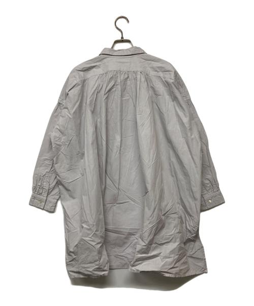 nest Robe（ネストローブ）nest Robe (ネストローブ) コットンロングギャザーシャツ グレー サイズ:Freeの古着・服飾アイテム