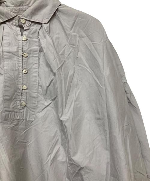 nest Robe（ネストローブ）nest Robe (ネストローブ) コットンロングギャザーシャツ グレー サイズ:Freeの古着・服飾アイテム