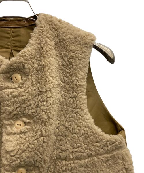 45R（フォーティファイブ・アール）45R (フォーティファイブ・アール) ウールボア×ナイロンのベスト ブラウン サイズ:★★の古着・服飾アイテム