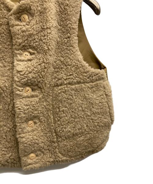 45R（フォーティファイブ・アール）45R (フォーティファイブ・アール) ウールボア×ナイロンのベスト ブラウン サイズ:★★の古着・服飾アイテム