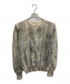 MM6 Maison Margielaエムエムシックスメゾンマルジェラ）の古着「ケーブルニットセーター」｜ベージュ