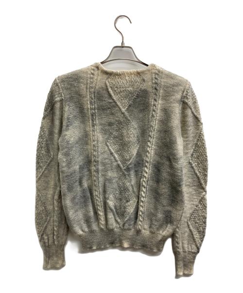 MM6 Maison Margiela（エムエムシックスメゾンマルジェラ）MM6 Maison Margiela (エムエムシックスメゾンマルジェラ) ケーブルニットセーター ベージュ サイズ:Mの古着・服飾アイテム