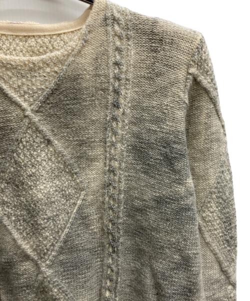 MM6 Maison Margiela（エムエムシックスメゾンマルジェラ）MM6 Maison Margiela (エムエムシックスメゾンマルジェラ) ケーブルニットセーター ベージュ サイズ:Mの古着・服飾アイテム