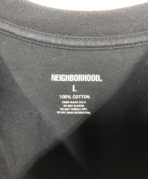 NEIGHBORHOOD（ネイバーフッド）NEIGHBORHOOD (ネイバーフッド) ロゴプリントTシャツ ブラック サイズ:Lの古着・服飾アイテム