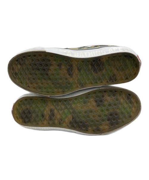 VANS（ヴァンズ）VANS (バンズ) A BATHING APE (ア ベイシング エイプ) Vans x Bape SK-8 Mid 'Camo' オリーブ サイズ:25の古着・服飾アイテム