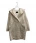 23区（ニジュウサンク）の古着「ウールリバー フード付き ミドル丈コート」｜アイボリー