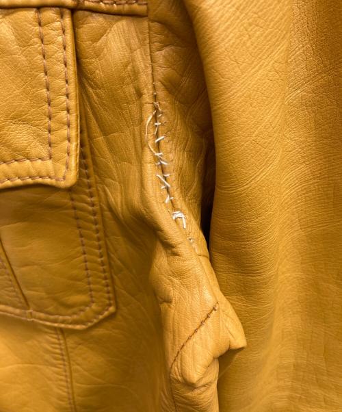 BARACUTA（バラクータ）BARACUTA (バラクータ) 70’sレザージャケット イエロー サイズ:40の古着・服飾アイテム