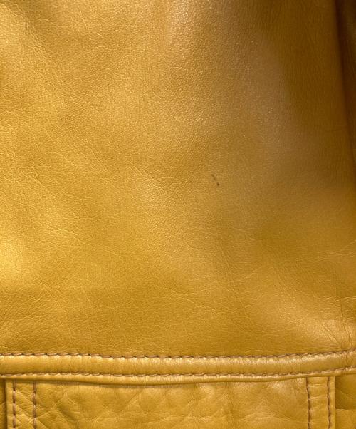 BARACUTA（バラクータ）BARACUTA (バラクータ) 70’sレザージャケット イエロー サイズ:40の古着・服飾アイテム