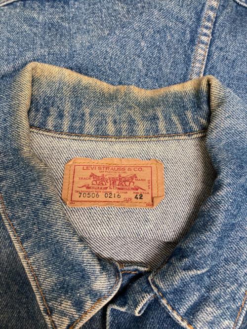 LEVI'S（リーバイス）LEVI'S (リーバイス) 4th 80sトラッカージャケット インディゴ サイズ:42の古着・服飾アイテム