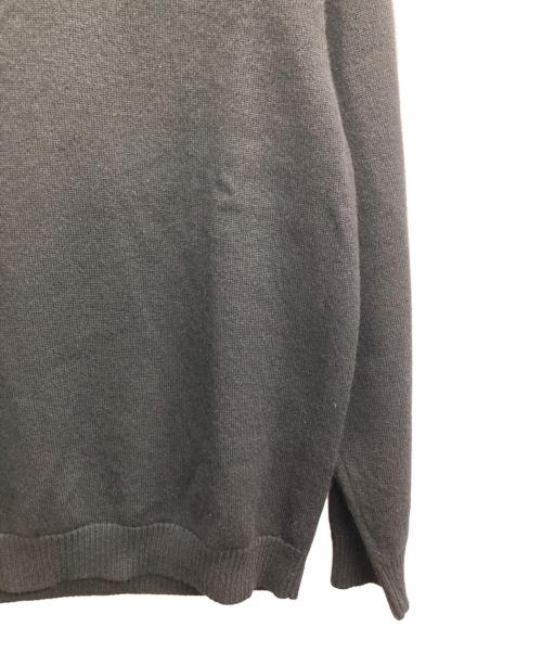 ATON（エイトン）ATON (エイトン) WOOL WASHI HALF ZIP SWEATER（ウール　和紙　ハーフ　ジップ　スウェット） ブラック サイズ:４の古着・服飾アイテム