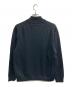 ATON (エイトン) WOOL WASHI HALF ZIP SWEATER（ウール　和紙　ハーフ　ジップ　スウェット） ブラック サイズ:４：18000円