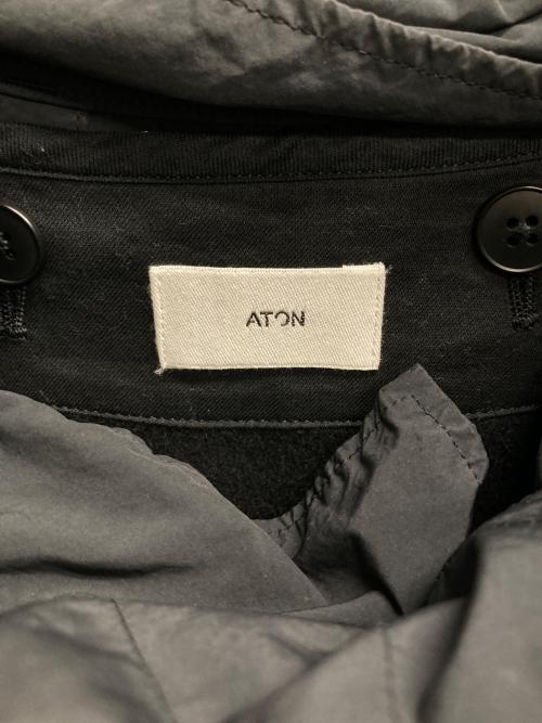 ATON（エイトン）ATON (エイトン) AIR VENTILE SHORT MODS COAT（エア　ベンタイル　ショート　モッズコート） チャコールグレー サイズ:2の古着・服飾アイテム