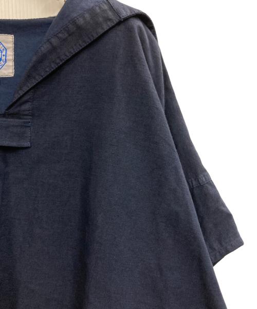 LE GLAZIK（ル グラジック）LE GLAZIK (ル グラジック) ハーフスリーブスモック ネイビー サイズ:38の古着・服飾アイテム