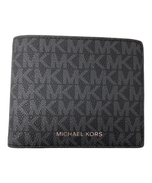 MICHAEL KORS（マイケル・コース）MICHAEL KORS (マイケル・コース) 2つ折り財布 ブラックの古着・服飾アイテム