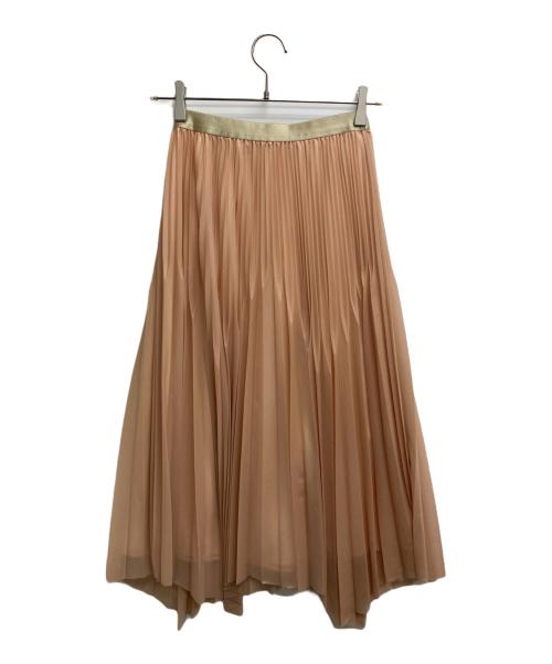 allureville（アルアバイル）allureville (アルアバイル) マットトリコットプリーツスカート ベージュ サイズ:1の古着・服飾アイテム