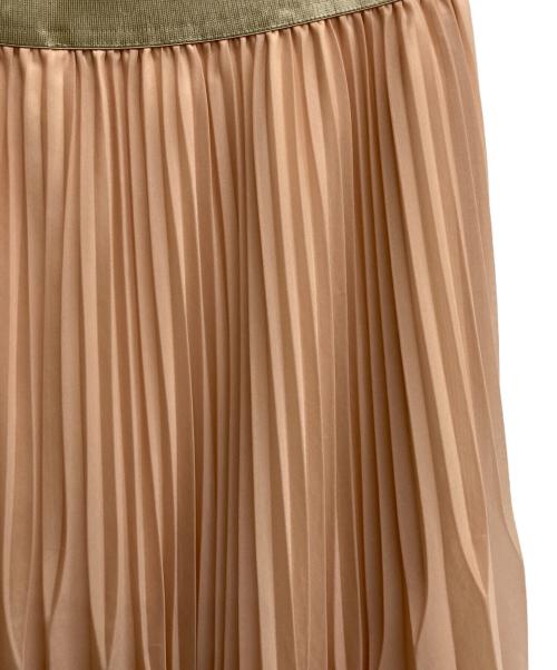 allureville（アルアバイル）allureville (アルアバイル) マットトリコットプリーツスカート ベージュ サイズ:1の古着・服飾アイテム