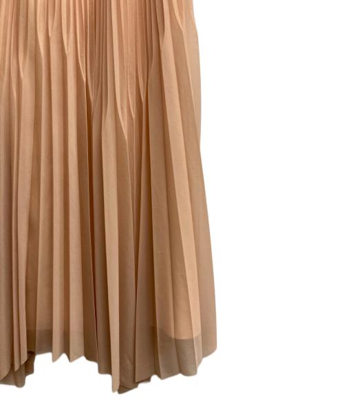 allureville（アルアバイル）allureville (アルアバイル) マットトリコットプリーツスカート ベージュ サイズ:1の古着・服飾アイテム