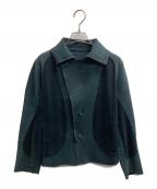 ISSEY MIYAKEイッセイミヤケ）の古着「WOOL LIKE FLAT TUCK（ウール　ライク　フラット　タック）」｜グレー×ブラック