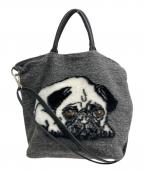 Teresa Cambiテレサカンビ）の古着「パグ ショルダーバッグ 2way」｜グレー