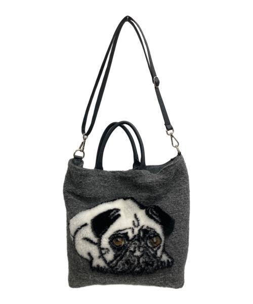 Teresa Cambi（テレサカンビ）Teresa Cambi (テレサカンビ) パグ ショルダーバッグ 2way グレーの古着・服飾アイテム