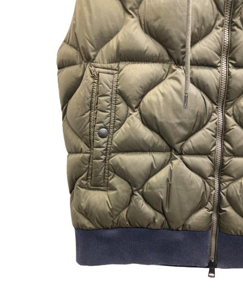 MONCLER（モンクレール）MONCLER (モンクレール) MAGLIA 切替ダウンベスト カーキ サイズ:Lの古着・服飾アイテム