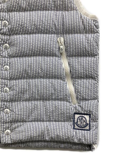 MONCLER GAMME BLEU（モンクレール ガム ブルー）MONCLER GAMME BLEU (モンクレール ガム ブルー) GILET ダウンベスト ホワイト サイズ:2の古着・服飾アイテム