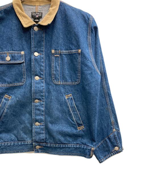 POLO JEANS CO.（ポロジーンズカンパニー）POLO JEANS CO. (ポロジーンズカンパニー) デニムジャケット ネイビー サイズ:Lの古着・服飾アイテム