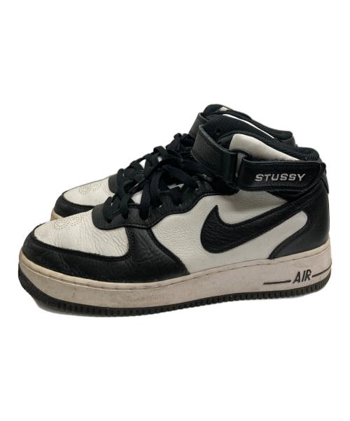 stussy（ステューシー）stussy (ステューシー) NIKE (ナイキ) ハイカットスニーカー ブラック サイズ:27㎝の古着・服飾アイテム