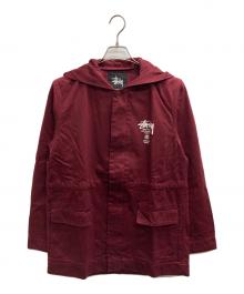 stussy（ステューシー）の古着「ワールドツアーフーデットカバーオール」｜ボルドー